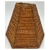 Collection of 6 Beaded Mini Candle Lamp Shades with 7 Metal Holders