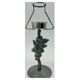 Collection of 6 Beaded Mini Candle Lamp Shades with 7 Metal Holders