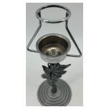 Collection of 6 Beaded Mini Candle Lamp Shades with 7 Metal Holders