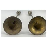 Collection of 6 Beaded Mini Candle Lamp Shades with 7 Metal Holders