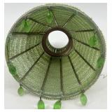 Collection of 6 Beaded Mini Candle Lamp Shades with 7 Metal Holders