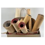 Collection of Vintage Decorative Wallpaper Rolls with Floral and Patterned Designs SEE ALL PHOTOS