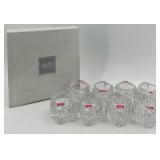 Set of 8 Mikasa Royal Suite Crystal Votive Candle Holders with Box