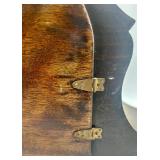 Pair of Antique Wooden Mantel Clocks with Ornate Details