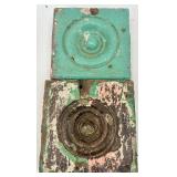 Set of 10 Salvaged Antique Rosette Wood Trim Blocks