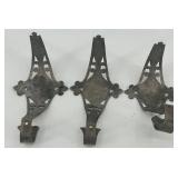 Collection of Antique and Vintage Hardware including Hooks, Door Plates, and Knobs