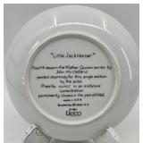 Set of 4 Mother Goose Collector Plates by John McClelland RECO Limited Edition