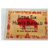Little Elk Hunts Buffalo Book with 2 Buffalo Figurines