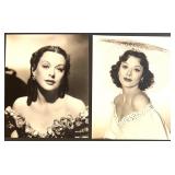 Set of 6 Hedy Lamarr Publicity Photographs with Max Factor Documents Copies