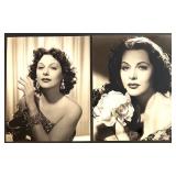 Set of 6 Hedy Lamarr Publicity Photographs with Max Factor Documents Copies