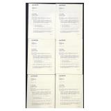 Set of 6 Hedy Lamarr Publicity Photographs with Max Factor Documents Copies