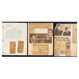 Collection of Vintage Frank Sinatra Black and White Photographs and Clippings