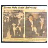 Collection of Vintage Frank Sinatra Black and White Photographs and Clippings