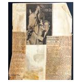 Collection of Vintage Frank Sinatra Black and White Photographs and Clippings