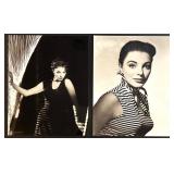 Joan Collins, Tammy Wynette, and Marianne Faithfull Collection of 12 Black and White Portrait Prints