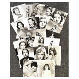 Set of 21 Classic Hollywood Studio Portrait Photographs Featuring Hedy Lamarr, Audrey Hepburn, Shirley MacLaine, Greer Garson and more!