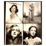Set of 21 Classic Hollywood Studio Portrait Photographs Featuring Hedy Lamarr, Audrey Hepburn, Shirley MacLaine, Greer Garson and more!