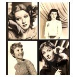 Set of 21 Classic Hollywood Studio Portrait Photographs Featuring Hedy Lamarr, Audrey Hepburn, Shirley MacLaine, Greer Garson and more!