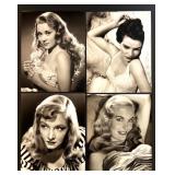 Set of 21 Classic Hollywood Studio Portrait Photographs Featuring Hedy Lamarr, Audrey Hepburn, Shirley MacLaine, Greer Garson and more!