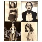 Set of 21 Classic Hollywood Studio Portrait Photographs Featuring Hedy Lamarr, Audrey Hepburn, Shirley MacLaine, Greer Garson and more!