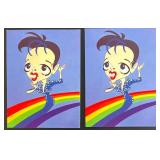 Collection of Vintage Celebrity and Music Memorabilia Postcards, Cards, and Stamps