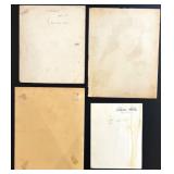 Vintage Hollywood Starlet Photo Collection and Fan with Autographs