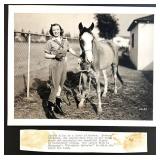 Vintage Hollywood Starlet Photo Collection and Fan with Autographs