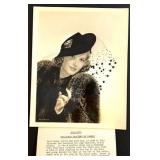 Vintage Hollywood Starlet Photo Collection and Fan with Autographs