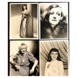 Collection of 24 Vintage Hollywood Actress 8x10 Photographs Featuring Greta Garbo, Katherine Hepburn, Paulette Goddard, Bette Davis and more!!