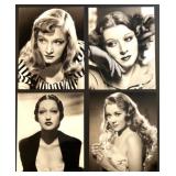 Collection of 24 Vintage Hollywood Actress 8x10 Photographs Featuring Greta Garbo, Katherine Hepburn, Paulette Goddard, Bette Davis and more!!