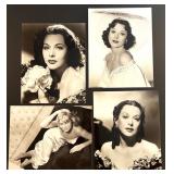 Collection of 24 Vintage Hollywood Actress 8x10 Photographs Featuring Greta Garbo, Katherine Hepburn, Paulette Goddard, Bette Davis and more!!