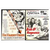 Collection of Vintage Movie Lobby Cards, Press Photos, and Film Memorabilia Featuring: