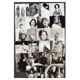 Collection of 20 Classic Hollywood Celebrity Black-and-White Photo Prints of Britt Eland, Victoria Vetri, Burt Reynolds, Samuel L. Jackson, and others