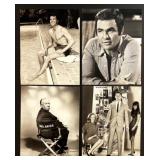 Collection of 20 Classic Hollywood Celebrity Black-and-White Photo Prints of Britt Eland, Victoria Vetri, Burt Reynolds, Samuel L. Jackson, and others