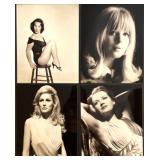 Collection of 22 Vintage Foreign Actors and Actresses Publicity Photos, Black and White Featuring, Mylene Demongeot, Greer Garson, Juliette Greco, John Thaw, Fernando Lamas and more