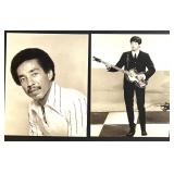 Collection of 17 Black and White Celebrity Singer Portrait Photographs