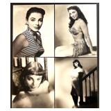 Collection of 14 Vintage Celebrity Glamour Photos Including Joan Collins and Julie Christie and Suzanne Pleshette