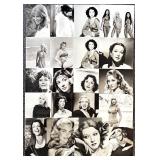 Collection of 20 Classic Hollywood Starlet Black and White Photographs Featuring Hedy Lamarr, Victoria Vetri, Magda Konopka, Imogen Hassall, Dawn Adams and more