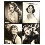 Collection of 20 Classic Hollywood Starlet Black and White Photographs Featuring Hedy Lamarr, Victoria Vetri, Magda Konopka, Imogen Hassall, Dawn Adams and more