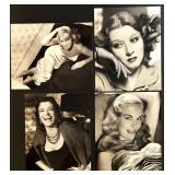 Collection of 20 Classic Hollywood Starlet Black and White Photographs Featuring Hedy Lamarr, Victoria Vetri, Magda Konopka, Imogen Hassall, Dawn Adams and more