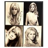 Collection of 18 Vintage Black and White 1960s Glamour Actress Photographs