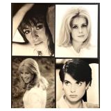 Collection of 18 Vintage Black and White 1960s Glamour Actress Photographs