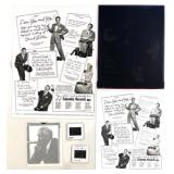 Collection of Vintage Printing Plates, Negatives, and Celebrity Prints - Sinatra, Duke Ellington, Doris Day
