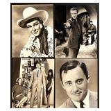 Collection of 15 Vintage Hollywood Actor Publicity Photos Featuring James Dean, Roy Rogers, Charlton Heston and more