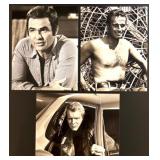 Collection of 15 Vintage Hollywood Actor Publicity Photos Featuring James Dean, Roy Rogers, Charlton Heston and more