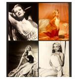 Collection of 22 Classic Hollywood Pin-Up Photographs Featuring Julie Newmar, Donna Mills, Lola Albringet, Hazel Court and more