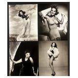 Collection of 22 Classic Hollywood Pin-Up Photographs Featuring Julie Newmar, Donna Mills, Lola Albringet, Hazel Court and more