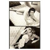 Collection of 22 Classic Hollywood Pin-Up Photographs Featuring Julie Newmar, Donna Mills, Lola Albringet, Hazel Court and more