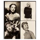 Collection of 20 Vintage Glamour and Hollywood Actress Photos Featuring Anne Francis, Claudia Cardinale, Nina Foch, Anouk Aimee and more