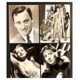 Collection of 32 Classic Hollywood Celebrity Glossy Photographs Featuring Carroll Baker, Betty GrableBeverly Garland, David Neven, Robert Vaughn and more
